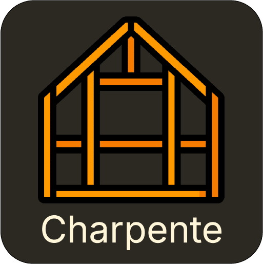 Icône de charpente traditionnelle en bois — Caux’ Charpente, artisan charpentier à Doudeville dans le Pays de Caux